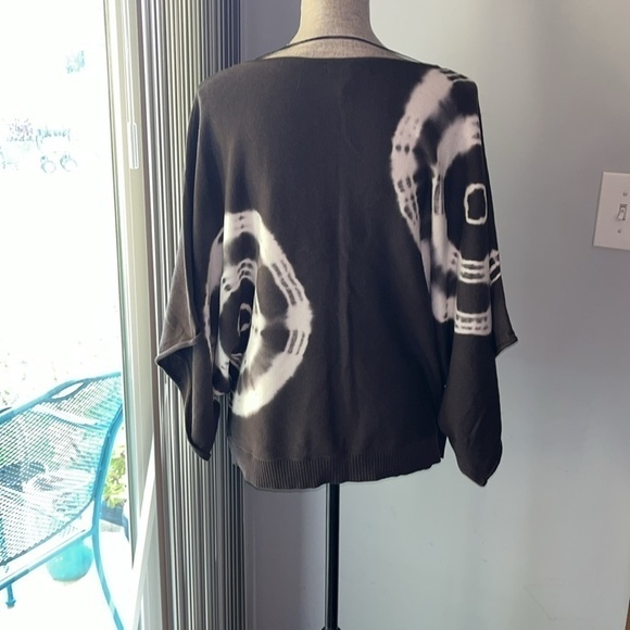 INC International Concepts Women's Olive/White Sequins Size XL Top - Picture 3 of 6